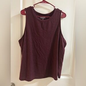 Torrid Super Soft Burgundy Metallic Sparkle Sleep top